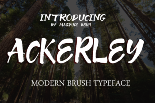 Ackerey: The Handmade Brush Font for Modern Brands