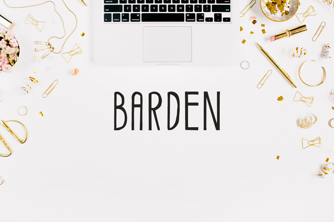 Barden: The Handmade Display Font for Makers