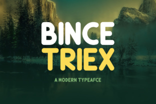 Bince Triex: A Rounded Display Font for Makers