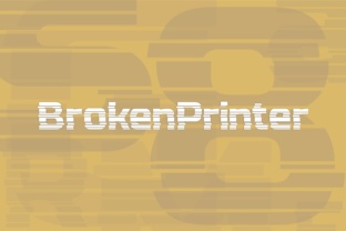 BrokenPrinter Font Review: Bold Display Typography for Brands