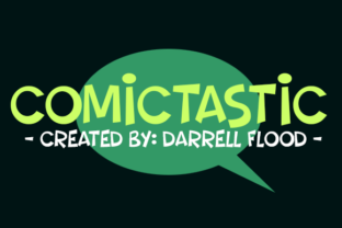 Comictastic: The Energetic Display Font for Crafters