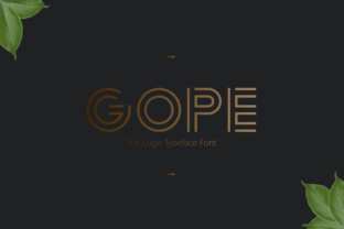 Gope: The Signature Display Font for Bold Logos