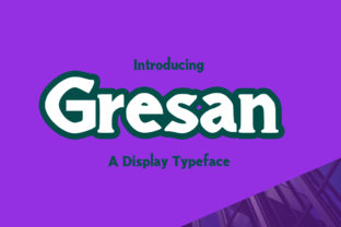 Gresan: The Bold Display Font for Handmade Brands