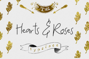 Hearts and Roses: A Handcrafted Display Font for Web Design