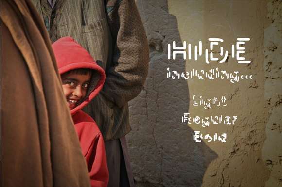 Hide Font: A Shy Display Typeface for Web Headers