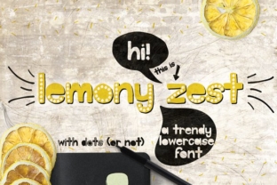 Lemony Zest: A Handcrafted Display Font for Small Business Branding