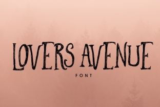 Lovers Avenue: A Handcrafted Display Font for Modern Web Design
