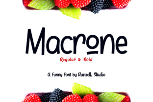Macrone: A Playful Display Font for Bold Campaigns