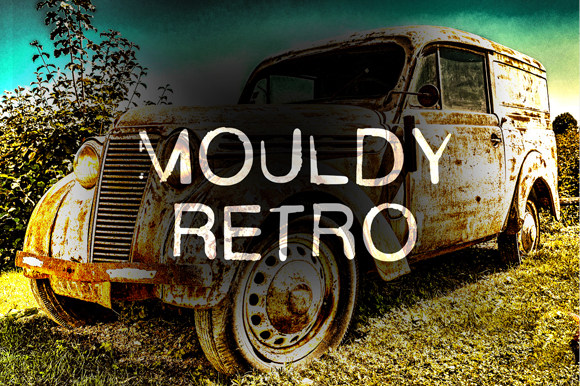 Mouldy Retro: A Rustic Display Font for Editorial Design