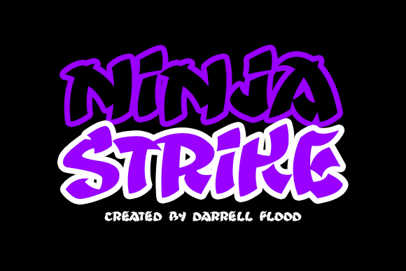 NinjaStrike: The Bold Display Font for Handmade Brands