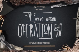 Operation 22: A Handcrafted Display Font for Makers