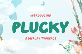 Plucky: A Bold Display Font for Modern Branding