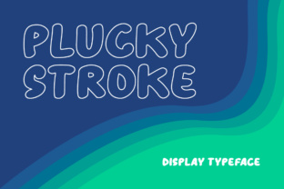 Plucky Stroke: The Modern Outline Display Font for Bold Designs