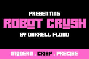 Robot Crush: A Bold Display Font for Modern Editorial Design
