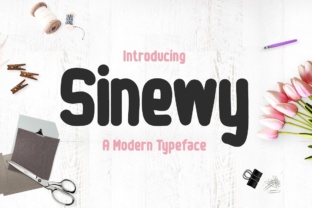 Sinewy: The Playful Display Font for Handmade Brands