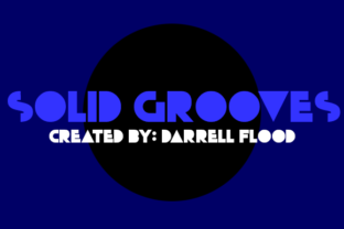 Solid Grooves: The Bold Display Font for Makers
