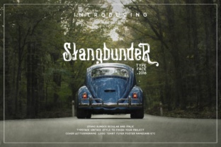 Stangbunder: A Vintage Display Font for Makers