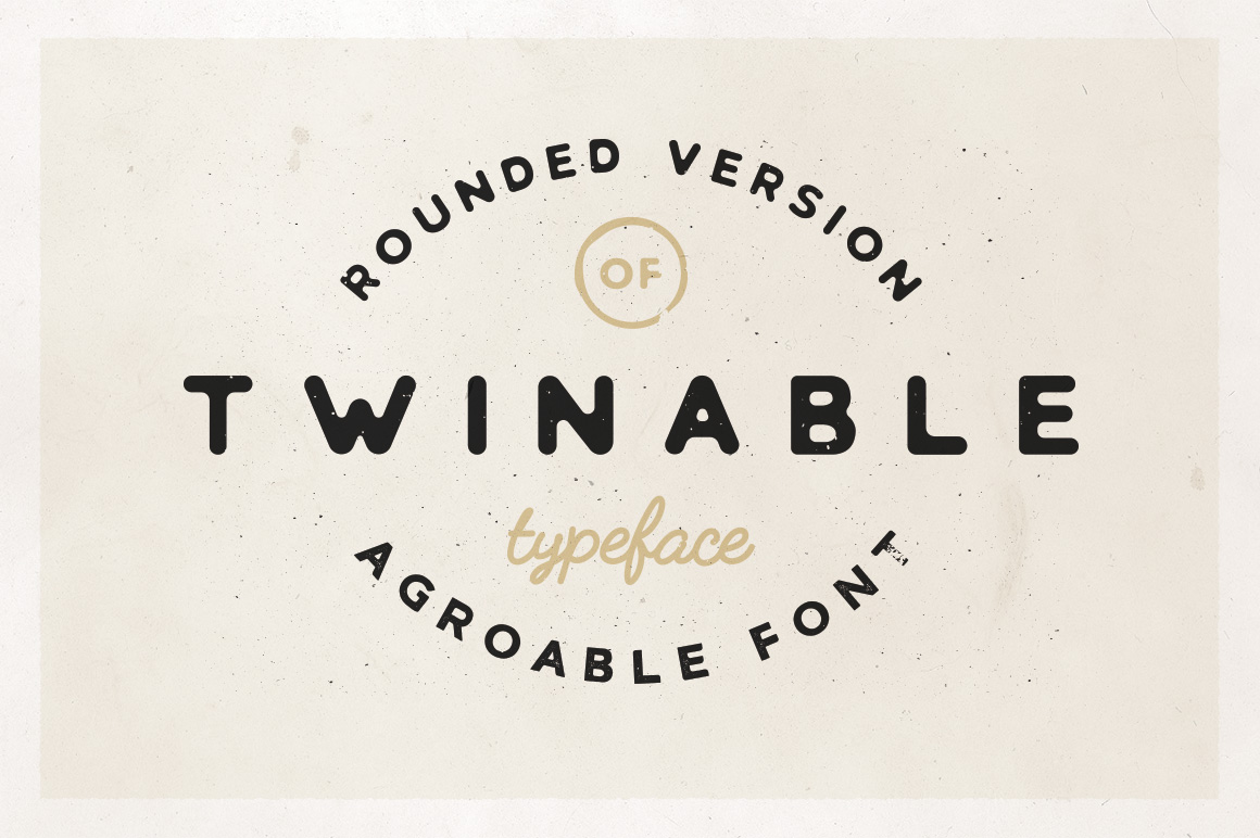 Twinable Display Font for Modern Web Branding
