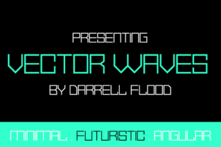 Vector Waves: A Futuristic Display Font for Modern Web Design