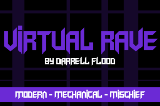 Virtual Rave: A Sharp Display Font for Modern Brands